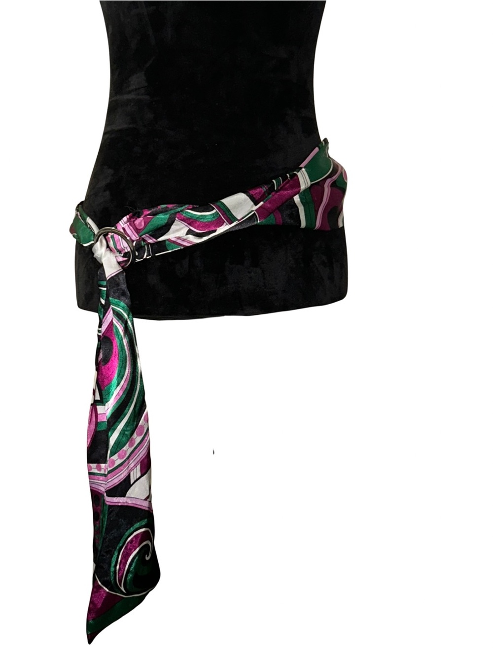 Pucci-inspired Scarf Ring Belt